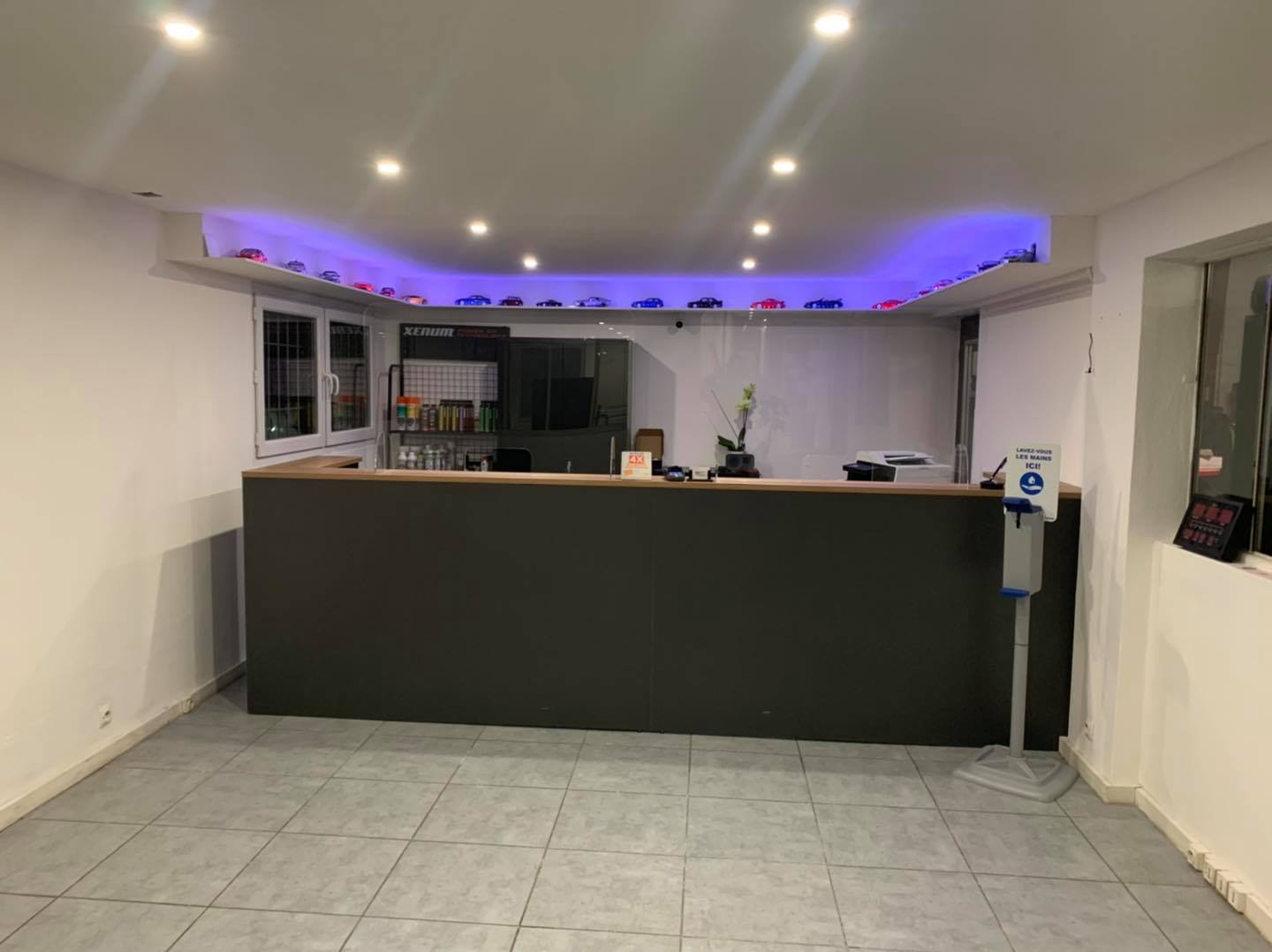 Travaux de rénovation terminés concernant la partie bureau et accueil